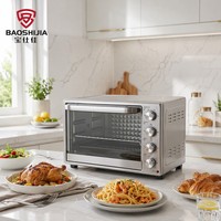 Four à convection électrique à grande capacité de 2000 W et 45 L, homologué CE/CB, four à rôtisserie, fourni par l'usine OEM pour une utilisation hôtelière, domestique et commerciale
