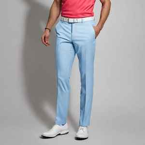 Pantalón de Vestir Casual para Hombre, Corte Slim Fit, Transpirable, Ecológico, 100% Algodón, Diseño Ligero en Color Jaspeado, Frente Plano, Cintura Media, Recto - Product Image 6