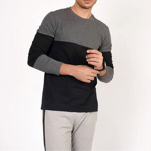 Chándales de hombre personalizados transpirables de algodón 100% de calidad superior, conjunto de sudadera de jersey liso de dos piezas, cuello redondo de talla grande - Product Image 1