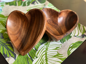 Mini Cuencos de Madera en Forma de Corazón, Tallados a Mano, Personalizados, Ecológicos, Clásicos, para Bodas, Fiestas, Oración - Product Image 2