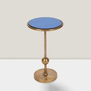 โต๊ะกาแฟทรงกลมทันสมัยพร้อมการออกแบบที่เป็นเอกลักษณ์ใหม่พร้อมพื้นผิวที่หรูหราและกรอบโลหะสำหรับห้องนั่งเล่นและสำนักงานที่บ้าน - Product Image 1