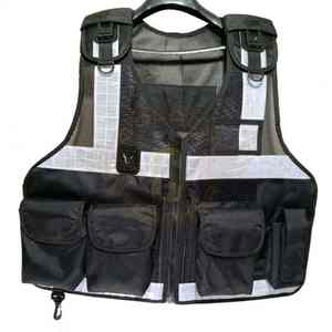 Veste de sécurité réfléchissante haute visibilité pour travaux routiers, vêtements de sécurité paramédicaux, uniforme de garde de sécurité noir, veste tactique - Product Image 1