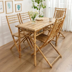 Mesa de bambú de la mejor calidad, mesas de madera natural hechas a mano para comedores - Product Image 2