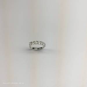 Anillo de boda de diamante cultivado en laboratorio de corte ovalado de oro de 18 quilates de alta calidad, superventas, anillos de media eternidad para mujer, anillo fino personalizado - Product Image 3