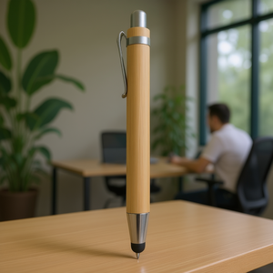 Penna Touch Screen Ecologica in Bambù, Gadget Promozionale per Interazione su Schermi - Product Image 3