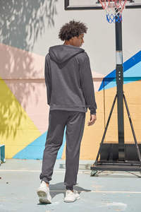 Conjunto Deportivo Impermeable de Nailon para Hombre, Estilo Cortavientos, Diseño de Paneles Rojos y Blancos, para Correr al Aire Libre - Product Image 5