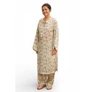 Camisa de Lino con Estampado Floral SL-62009, Transpirable y Elegante, Elemento de Moda - Product Image 2