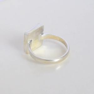 Bague en argent 925 sertie de pierres, collier 3x3 30x30 MM, forme triangulaire, sertie de pierres, collier vide, collier DIY, création Jessica - Product Image 4