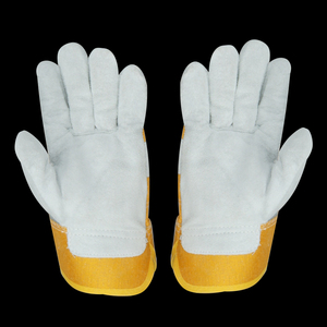 Guantes resistentes para aparejos con capas de doble palma Guantes de seguridad industrial Guantes de aparejo de diseño reforzado con doble palma - Product Image 3
