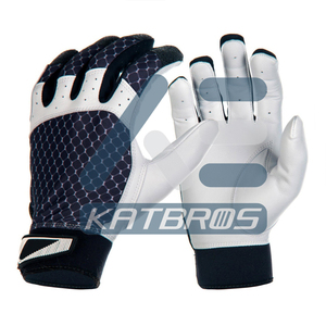 Gants de frappe de baseball personnalisés de haute qualité, paume en cuir, conçus pour une forte adhérence et la stabilité du joueur - Product Image 4