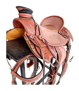 Juego de sillas de montar de cuero genuino de calidad superior para Western Endurance y English Racing Horse Riding Essentials - Product Image 4