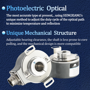 HENGXIANG <strong>K52</strong> Incremental Optical Hollow Shaft Encoder Replaced for RHI 503/56 Part 518335-03 4096pp DC8-30V IP65 Spring Plate - Product Image 3