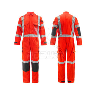 Best-seller Vêtements de travail utilitaires ignifuges grande combinaison avec ruban réfléchissant Vêtements de travail en polyester - Product Image 1