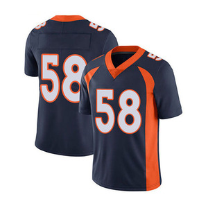 Maillot de football américain 100% polyester à conception personnalisée Maillot de football américain boxy respirant de haute qualité par sublimation - Product Image 2