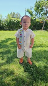 Vente en gros Fabrication de vêtements pour enfants Vêtements pour enfants garçon de bonne qualité Ensemble de vêtements brodés à manches longues pour bébé garçon Vêtements Tenue Chemises - Product Image 2