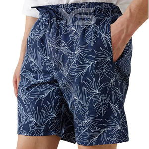 100% Polyester Casual Board Shorts with Custom Logo Mid Waist Breathable Drawstring Closure Solid Pattern Sublimation Short - Product Image 6