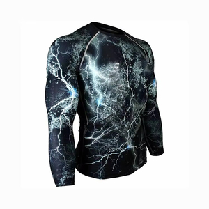 New ODM Manufactures Custom Rash Guard Men's Full Sleeve Surf <b>Swim</b> <b>Shirts</b> Quick Dry Rash Guard - Product Image 5