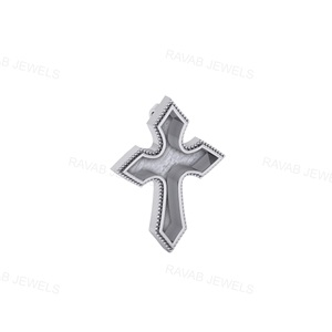 2025 exportation qualité croix chrétien personnalisable charme Fine luxe Style Simple colliers personnalisable bijoux en argent Sterling - Product Image 5