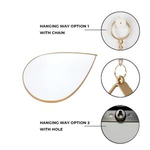 Ensemble de miroirs muraux de qualité exportée avec chaîne suspendue (lot de 3) pour la décoration de la maison disponible en grande quantité depuis l'Inde - Product Image 3