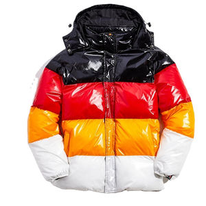 Veste d'hiver à capuche pour homme, couleur olive, légère, rembourrée de coton, style streetwear, fermeture éclair avec poche zippée, sur mesure - Product Image 4