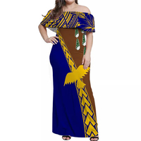 Robe élégante pour femme, col en V, longueur genou avec poches, jupe grande taille de style tribal américain pour femme