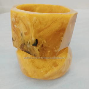 ชุดงานหัตถกรรมที่มีคุณภาพของผู้หญิงกำไลข้อมือโลหะเรซินทำลายดอกไม้ทำจากไม้7เครื่องประดับกำไลข้อมืออะคริลิคดอกไม้ทันสมัย - Product Image 5