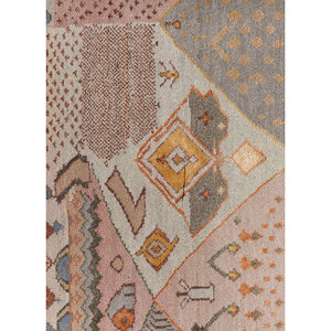 Manchaha Ivory Hand Knotted Wool & Bamboo Silk Rug Floral Pattern Modern Design Anti-Slip <b>Washable</b> for Teens Home Use-Les-2929 - Product Image 3