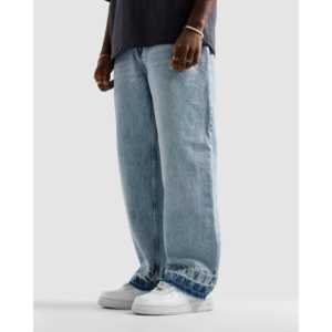 กางเกงยีนส์ทรงฟลาร์เอวสูงลายสัตว์และดอกไม้สไตล์วินเทจ Y2K ฮิปฮอป กอธิค แต่งลายถักและหมุด - Product Image 3