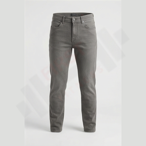 Pantalones Vaqueros de Mezclilla de Algodón Lavado de Peso Medio, Corte Slim Fit, Cintura Elástica Cómoda, Corte Regular para Hombre, Venta al Por Mayor OEM, 2025 - Product Image 1