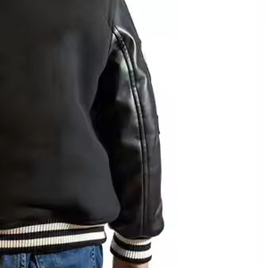 Casual Streetwear Baseball Bomber Varsity <b>Jacket</b> Children <b>Boys</b> <b>Boys</b> Kids 100% Wool & Leather Sleeve Varsity <b>Jacket</b> - Product Image 5