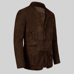 Abrigo de Hombre de Gamuza y Cuero con Relleno de Plumón Ecológico, Resistente para Uso Diario, Viajes y Clima Frío - Product Image 2