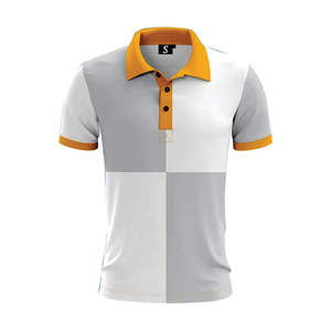 Polo personnalisé pour homme en polyester à sublimation intégrale, respirant et extensible, motif uni foncé - Product Image 3