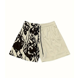 Los mejores pantalones cortos atléticos de malla Unisex, ropa Unisex de malla informal con patrón sólido, personalizada, holgada, con cintura elástica - Product Image 1