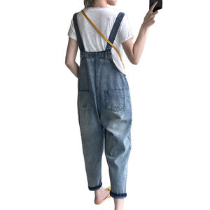 New Style High Quality <b>Women</b> Denim <b>Dungarees</b>, OEM Manufacturers Jeans Bibs Overall Jumpsuits for <b>Women</b> - Product Image 5