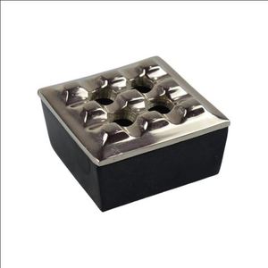 Modern Look Black Coated Ash Tray With 2 Tier Stand Metal Made <b>Table</b> top High Quality Ash Holding Tray in Best Selling Price - Product Image 4