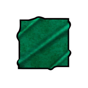 <b>Green</b> <b>Silk</b> Bordered Square Scarf with Brush Pattern for Summer - Product Image 1