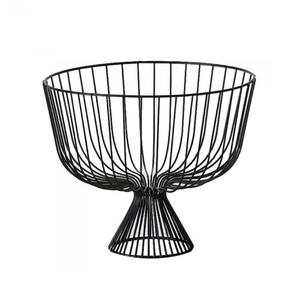 Bonne qualité courbé à la main décoratif pour panier de fruits stockage panier de légumes de fruits nouveau Design rond Portable panier décoratif - Product Image 4