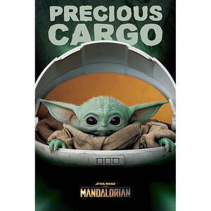 Moderno Diseño de Pared con Temática de Mandalorian: Carga Preciosa Grogu - Product Image 4