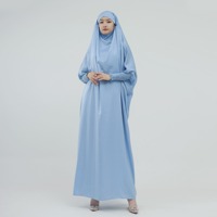 Robe Abaya de Prière Musulmane pour Adultes, Élégante, Respirante, Légère, en Polyester, pour Femmes, Été, Automne, Printemps, Extensible dans les Quatre Sens