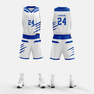 Conjunto de uniforme de baloncesto con camiseta y pantalones cortos, transpirable, de secado rápido, ligero, ropa deportiva para entrenamiento de equipo, práctica y partidos. - Product Image 2