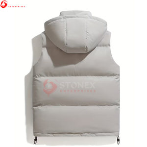 Chaleco Acolchado para Hombre, 100% Poliéster, con Capucha, Impermeable, de Secado Rápido, Talla Grande, para Invierno, Venta al Por Mayor de Fábrica - Product Image 3