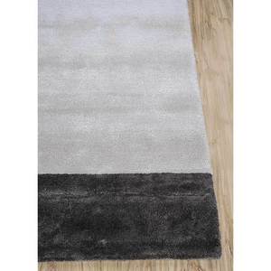 Alfombra Caliedo Ivory de Lana y Viscosa Hecha a Mano con Diseño Abstracto a Rayas de 10 mm de Grosor, Forma Rectangular para Sala de Estar, Pasillo, Modelo Tnq-3233 - Product Image 3