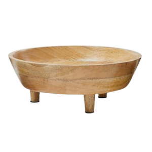 Cocina casera moderna Calidad superior Acacia Fruta de madera y ensaladera Piernas Cuenco para servir alimentos de calidad para uso en restaurante de hotel - Product Image 6