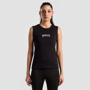 เสื้อกล้ามถักเนื้อผ้าระบายอากาศสีดำ รุ่น AXE XS - Product Image 1