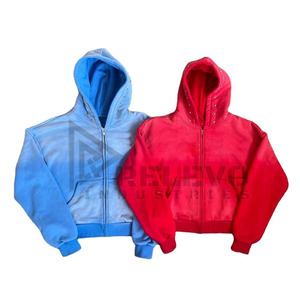 Sudadera con Capucha y Cremallera para Hombre con Diseño Personalizado y Pedrería - Product Image 6