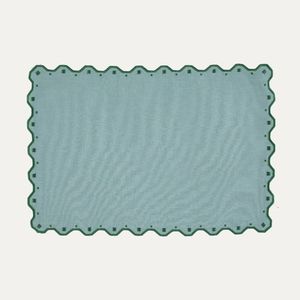 Elegant Classic Linen <b>Table</b> <b>Placemats</b> with Subtle Embroidery Work <b>for</b> Minimalist Dining Room Decor Premium Style Carton Packed - Product Image 4