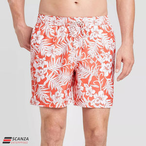 Pantalones cortos de playa de verano personalizados para hombre, Logo elástico, cuatro vías, estampado deportivo, moda informal, patrón 3D, cordón tejido, bolsillos sólidos - Product Image 2