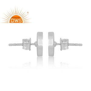 Pendiente de tuerca de piedras preciosas turquesas de Arizona Natural de plata de ley fina de la mejor calidad, joyería personalizada para mujer, regalo para ella - Product Image 3