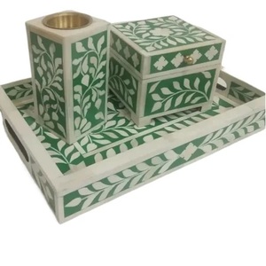 Estilo árabe Bakhoor Mubkhar Quemador Set One Bone Inlay Oud Home Hotel Quemador de incienso de resina aromática - Product Image 4