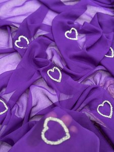 Hart Thủ Công Chất Lượng Cao Lụa <span class=keywords><strong>Sari</strong></span> Cho Đám Cưới Kỷ Niệm Ngày Valentine Ánh Sáng Trọng Lượng Phù Hợp Với Áo Mảnh Thiết Kế Lạ Mắt - Product Image 5